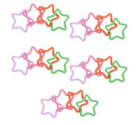 KOCKSHION 20pièces Lot De Porte-clés Étoile Métal Pour Fabrication De Bijoux Et Accessoires Pratique Design Chic