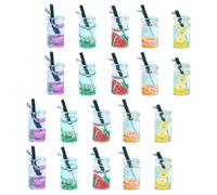 KOCKSHION 20pièces Mini Beverage Bottle Charms Set DIY Craft Accessories For Earrings Keychains Creative Resin Pendants Mixed Colors Couleur Aléatoire