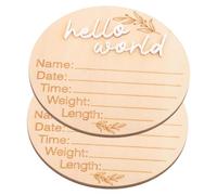 KOCKSHION 2pièces Cartes Annonce De Naissance Part De Naissance Panneau Annonce De Pour Hôpital Et Chambre Rond Et Décoratif