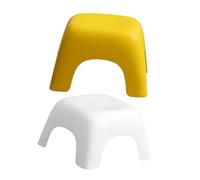 KOCKSHION 2pièces Tabouret De Douche pour Marche-Pied Blanc Et Jaune pour Toilettes Et Salle De Bain