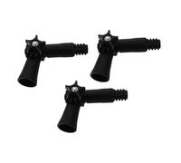 KOCKSHION 3 Pièces Accessoires de vadrouille Poteau à Angle réglable Fixations pour poteaux de Peinture Visser la poignée du plumeau Perche Extensible Plus Rapide PP Black