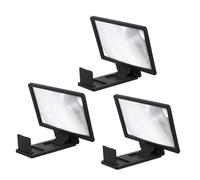 KOCKSHION 3 pièces Loupe Écran Téléphone Portable Agrandisseur HD Anti-Radiation Support pour Lecture et Vision des Films