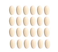 KOCKSHION 30pièces Perles Plates Bois Naturel Oblongues Solides et Non Finies Perles Espacement DIY pour Fabrication de Bijoux Accessoires Créatifs pour Artisanat et Décoration Maison