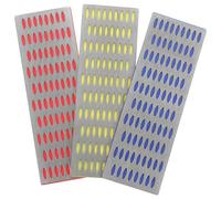 KOCKSHION 3pcs Pierre à Aiguiser pour Couteaux de Camping et Pierre à Aiguiser les Ciseaux, Outil Affûtage de Ciseaux Cuisine Portable Design Maillé Unilatéral en Métal et Plastique,
