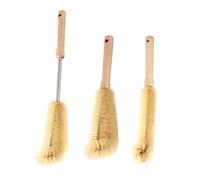 KOCKSHION 3pièces Lot de Goupillons pour Nettoyer Biberons et Bouteilles Eau Manche Long et Rotatif pour Atteindre Recoins Bouchons et Couvercles