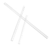 KOCKSHION 3pièces Règle à Dessin Transparente Outils de Mesure Précis pour Étudiants Multifonction pour Géométrie et Dessin Technique