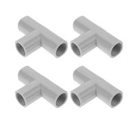 KOCKSHION 4 pièces Connecteur T PVC Acier pour Barrière Sécurité Raccord Voies pour Tuyaux Meubles et Serre Montage Rapide sans Outils Accessoires Polyvalents pour Intérieur et Extérieur