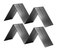 KOCKSHION 4 Pièces Porte-Cartes Triangulaire Noir de et Table Base Cartes Stable Métal Design Moderne Remplacement Facile des Réunion et Décoration Intérieure