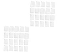 KOCKSHION 40pièces Capuchons De pour Têtes De Brosse à Dents Étui Transparent pour Voyage Et Camping