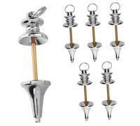 KOCKSHION 6 Pièces Pendules Cuivre Accessoires Spirituels pour des Chakras et Divination Bijoux de Dowsing Éblouissants pour Décoration et Utilisation Polyvalente