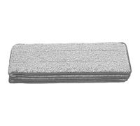 KOCKSHION 6 Pièces Têtes de Balai à Franges de Rechange en Réutilisable, Lingettes Plates 36x11cm Douces pour Sols, Protection Rayures, Nettoyage Humide et Sec