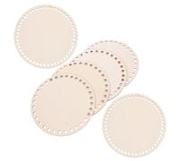 KOCKSHION 6pièces Cercles Bois Pour Broderie Et Bases Ronde Bois Pour Projets De Point De Croix Outils De Tissage Panier