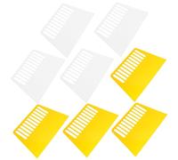 KOCKSHION 8 pièces Couteau à Pâtisserie Lot de Ustensiles de Cuisine Jaune et Blanc pour Pâte Pizza et Plus Outil de Récupération Alimentaire Pratique et