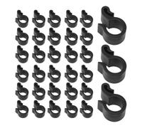 KOCKSHION 80 Pièces Clips de Fixation pour Tube D'irrigation Goutte à Goutte en PE Clou Intégré, Installation Facile, Prévention du Mouvement, pour Murs et Structures en Bois