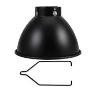 KOCKSHION Abat-Jour avec Angle de Couverture Large Chauffant pour Terrarium Reptile en Métal Noir et Installation Simple, Accessoire Indispensable pour Lampe Chauffante