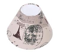 KOCKSHION Abat-jour décoratif en tissu pour lampe de chevet et plafonnier diffuseur de lumière chaleureuse compatible motif aléatoire couleur crème adapté lampes murales pied