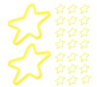 KOCKSHION Accessoire de Magicien : élastique en Forme d'étoile, 50 pièces, Plastique Jaune, Usage Polyvalent, pour Spectacles de Magie et soirées d'halloween