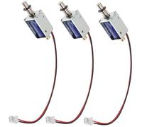 KOCKSHION Actionneur Solénoïde Push-Pull Dc12V 2A Cadre Ouvert 3 Pièces Aimant Électroaimant Linéaire Métal ABS Course 4 MM pour Distributeurs Automatiques et Équipements Industriels
