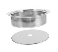 KOCKSHION Anneau Chauffant à Induction en Acier Inoxydable Argenté, Adaptateur pour Plaque à Induction, Disque Diffuseur de Chaleur, Compatible Table de Cuisson Barbecue Coréen