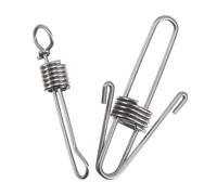 KOCKSHION Anneaux pour Pied de Perroquet Bagues Ouvertes Pratiques et Faciles à Porter 2pcs en Acier Inoxydable Argenté pour Oiseau à Usage Domestique