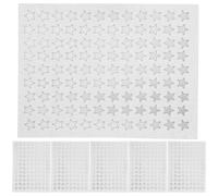 KOCKSHION Autocollants de Récompense D'étoile Argentée, 10 Feuilles de Papier Aluminium Léger, Autocollants Encourageants pour Élèves en t Bureau