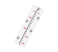 KOCKSHION Autocollants Muraux en Acrylique pour Mesure Taille Garçon et Filles, Décoration Chambre Garçon Fille, Facile à Utiliser, en Noir pour Portes et Murs, 1 Set