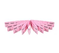 KOCKSHION Billets pour Les événements 100 pcs, Papier Rose, 5.00 x 2.50 cm, pour loteries, églises et fêtes d'entreprise, Usage Facile
