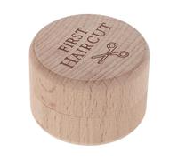 KOCKSHION Boîte à Souvenirs de Bébé en Bois, Boîte de Rangement pour Coupes de Cheveux de Bébé, pour Dents et Premiers Cheveux, Beige, Légère, Facile à Ouvrir et Fermer, Usage Maison