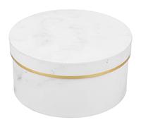 KOCKSHION Boîte Ronde en Papier Blanc pour Composition de Fleur, Emballage Présent Délicat pour Fleurs, pour Mariages et Présents D'anniversaire