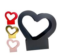 KOCKSHION Boîtes de Cœur pour Fleurs 4 Pièces en Carton Résistant et Anti-déformation, Emballage Élégant pour Bouquets de Roses et Petits Chrysanthèmes, pour Mariages et Maison