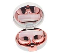 KOCKSHION Boîtier Lentilles de Contact Portable Plastique Étui Compact à Motif Marbre Conteneur Étanche pour Stockage de Lentilles Pratique pour Voyage et Usage Quotidien