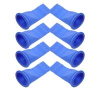 KOCKSHION Bouchon de Vidange Anti-Odeurs en Silicone Souple Noyau D’Étanchéité pour Siphon de Sol Lot de 8 Pièces Bleu Compatible Salle de Bain Cuisine Protection Drain