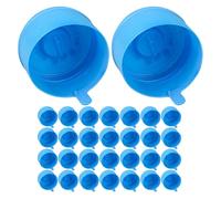KOCKSHION Bouchons à Vis pour Carafes D'eau 30pcs en Plastique Bleu, Design Ergonomique et Construction Robuste, Adaptés pour Camping et Usage Extérieur