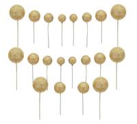 KOCKSHION Boule Décorative Gâteau Paillettes Dorées 20 Pcs Décoration Cupcakes Anniversaire DIY Fête Mariage Accessoire Créatif Pâtisserie Fête