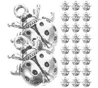 KOCKSHION Breloques de Bijoux en Métal Vintage 50 Pièces Mixte Couleur Argenté Ancien Décorations DIY Création Bijoux Artisanat Accessoire Pendentifs pour Bracelets Colliers Loisirs