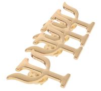 KOCKSHION Broches Lettres Grecques Psychologue Métalliques Alliage 4pcs Décoratives Pour Femmes Bureau Et Fête
