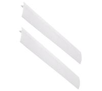 KOCKSHION Cache-espaces pour Cuisinière à Gaz 63 Cm Blanc, Protection Anti-graisse en Silicone Résistant Haute Température, Combleur D’espaces pour Plan de Travail Cuisine, Lot de 2 Pièces