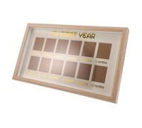 KOCKSHION Cadre Photo Mural Bébé Première Année en Bois Naturel Album Photo Croissance Garçon et Filles avec 12 Compartiments pour Étapes Mensuelles pour Premier Anniversaire Décoration