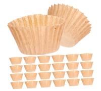 KOCKSHION Caissette Gateau Oriental en Papier Kraft Naturel, Moules à Mini-muffins Jetables Surface Antiadhésive, Lot de 1000 Pièces pour Fête D'anniversaire