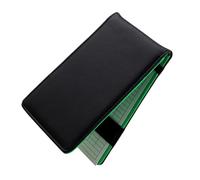 KOCKSHION Carnet de Score de Golf Portable en Cuir PU Noir, Léger et Compact, 1 Pièce, Matériel D'enregistrement des Points pour Parcours Extérieur, Accessoire Indispensable pour Joueurs