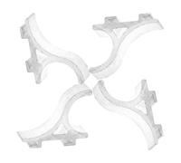 KOCKSHION Clips de Fixation en Alliage d'Aluminium pour Étagère de Congélateur Lot de 4 Crochets Robustes pour Supports d'Étagères de Réfrigérateur Accessoires Universels pour Congélateur