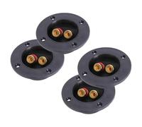 KOCKSHION Connecteurs à Vis 4 Sets pour Boîtier de Haut-Parleur 2 Voies en Plastique Noir Accessoire pour Haut-Parleur Effet de Transfert de Signal