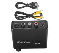 KOCKSHION Convertisseur Optique Audio Numérique vers Analogique Compact et Adaptateur Audio pour TV et avec Câble USB et