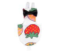 KOCKSHION Costume Combinaison de Vol Élégante en Coton pour Perroquet Motif Fraise Rouge Lavable et Facile à Enfiler Couleur Aléatoire pour Oiseaux de Compagnie