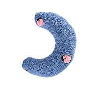 KOCKSHION Coussin pour Chat en Polyester Bleu Protection du Cou et Design Simple, Oreiller Confortable pour Dormir et Défendre la Colonne Cervicale