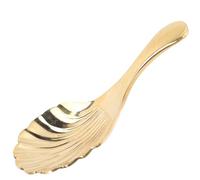 KOCKSHION Cuillères à Thé en Laiton Doré à Long Manche, Cuillères Doseuses Solide sans Bavure pour Bonbons et Café, Style Classique pour Maison et Restaurant