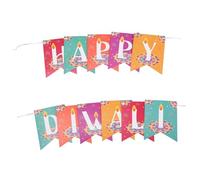 KOCKSHION Décoration De Diwali Panneau Suspendu Bannière Happy Diwali Décoration Murale Pour Fête Décoratif Panneau De Célébration Bannière Papier Pour Événement De Festival