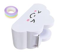 KOCKSHION Dévidoir Masking Tape en Plastique Blanc avec Fonction de Coupe Pratique, Distributeur pour Usage Scolaire et Bureau, Léger et Compact