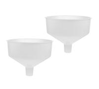 KOCKSHION Entonnoirs Facile à Nettoyer en Plastique Blanc Multifonction Lot de 2 pour Liquides et Huiles Cuisine et Bar