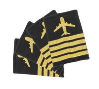 KOCKSHION Épaulettes d'Uniforme de 2 Paires Insignes pour Uniforme Rayures Dorées Confortables et Solide Costume de Cosplay et Performance sur Scène